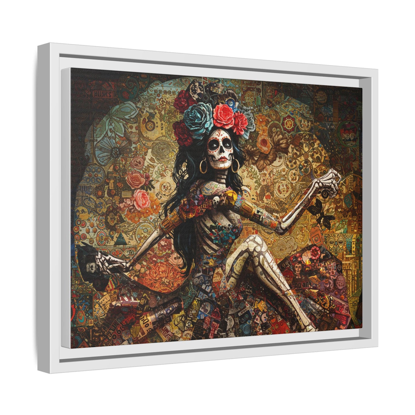 LaCatrina Elegance: Exquisite Multicolor Matte Canvas