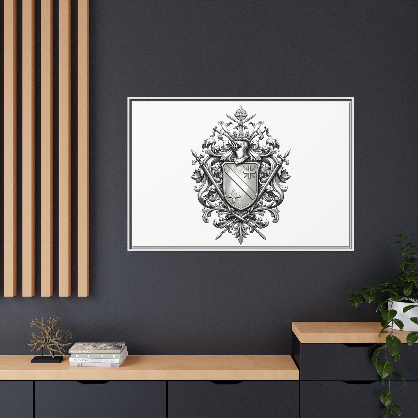 Guild #52 Elegance: Premium Multicolor Framed Matte Canvas
