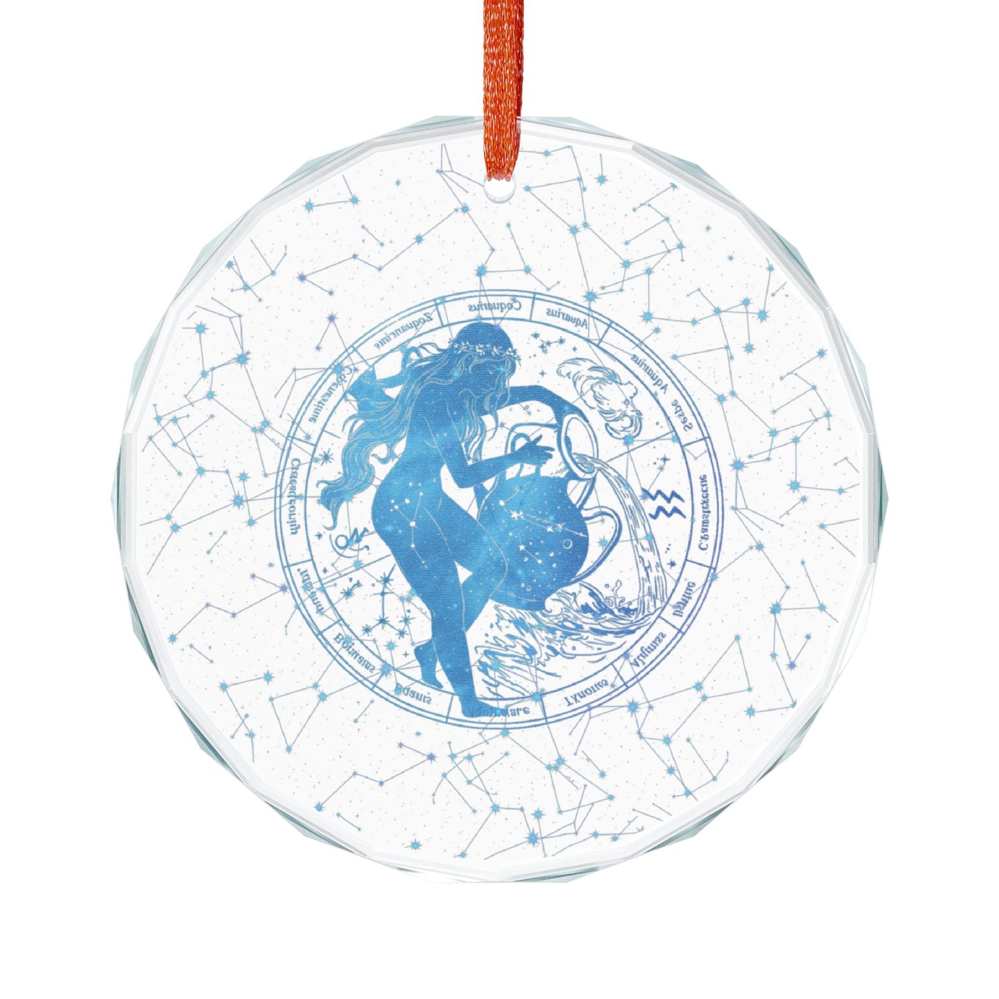 Aquarius Edge: Zodiac Rebel Crystal Ornament