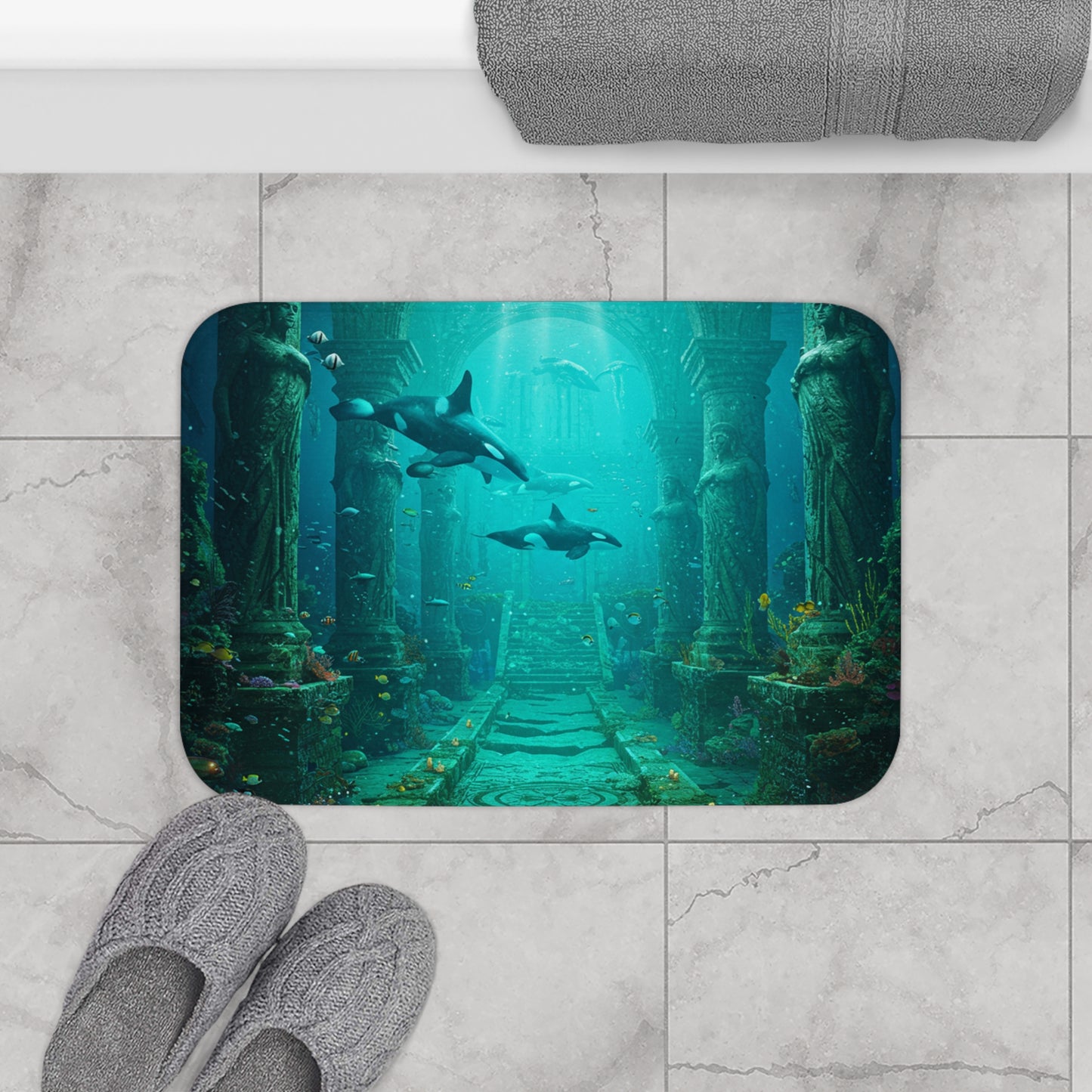 Atlantis Escape: Casual Bath Mat