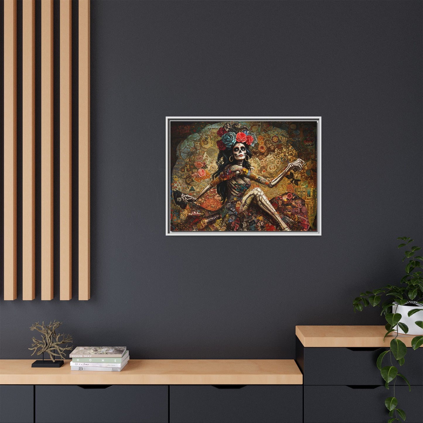 LaCatrina Elegance: Exquisite Multicolor Matte Canvas