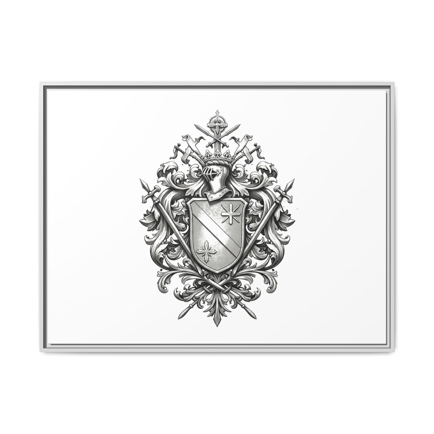 Guild #52 Elegance: Premium Multicolor Framed Matte Canvas