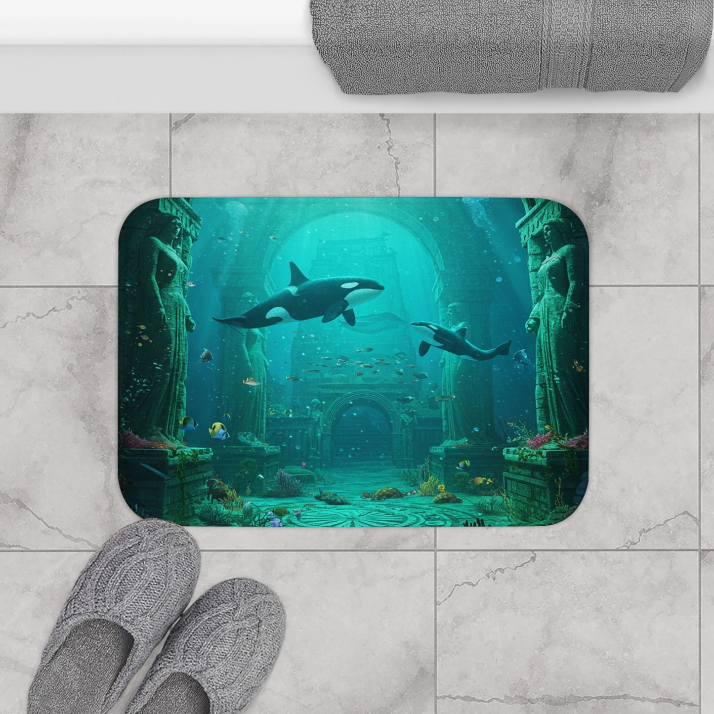 Atlantis Escape: Casual Bath Mat