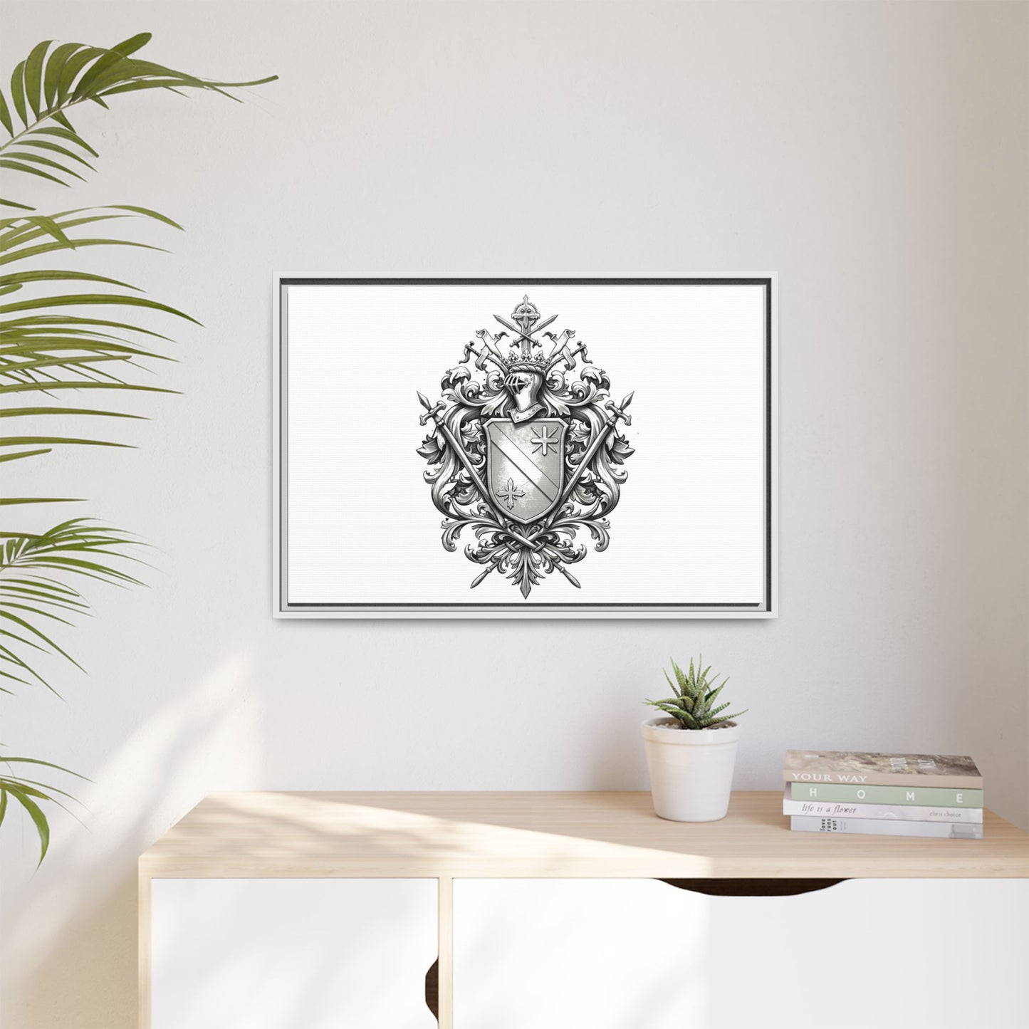 Guild #52 Elegance: Premium Multicolor Framed Matte Canvas