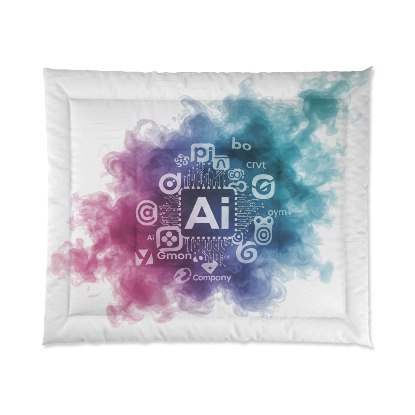 Misty Haze Comforter: Ultra Photo Smoke Style #3