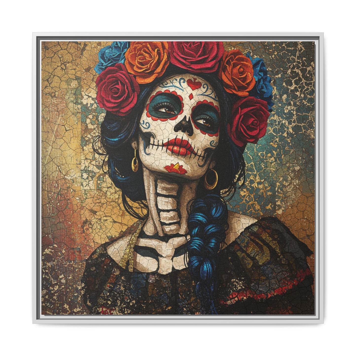 LaCatrina Essence - Framed Multicolor Matte Canvas Art #3