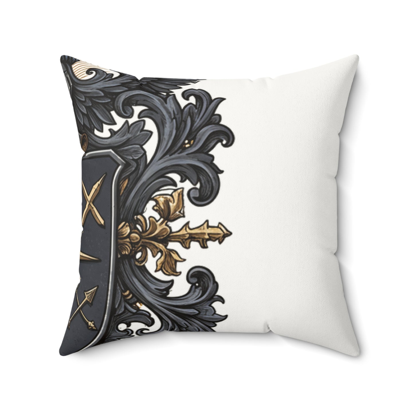 Urban Edge: Faux Suede Guild-Inspired Pillow