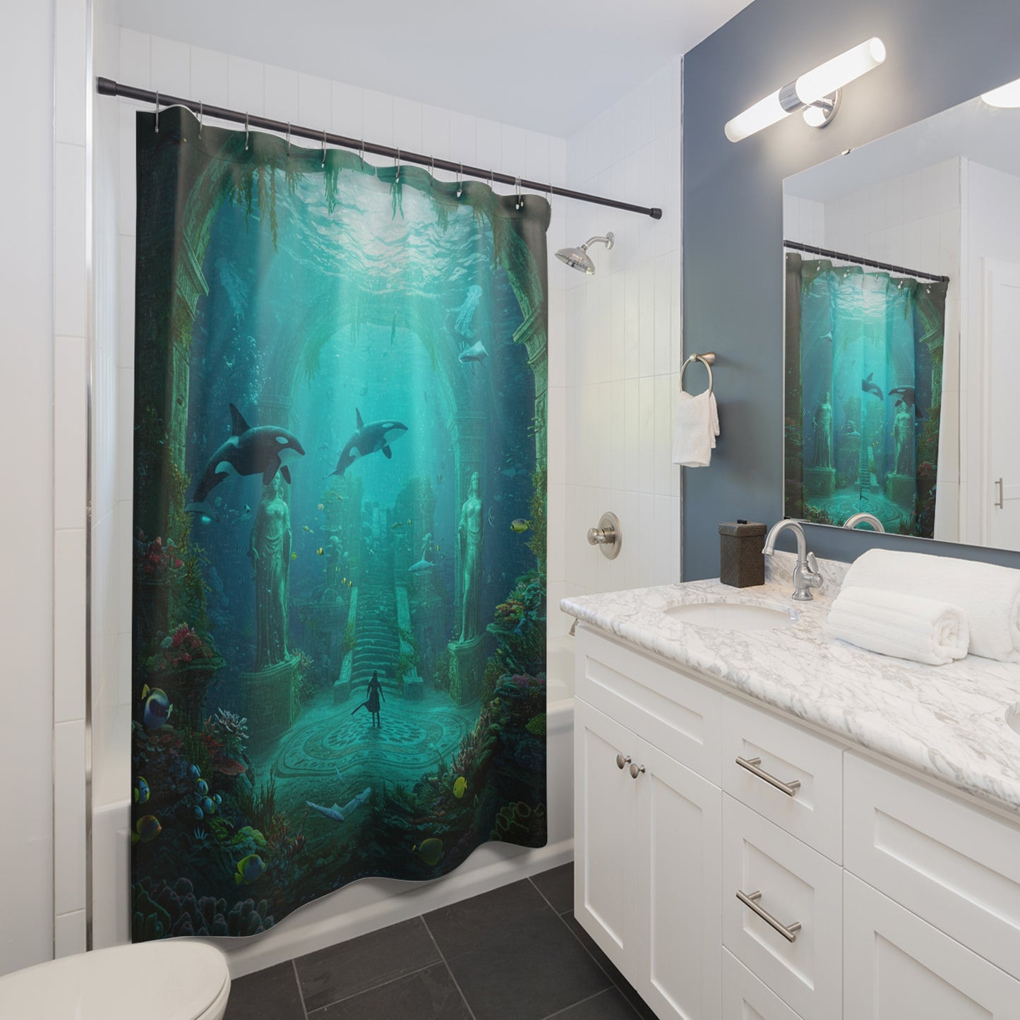 Atlantis Edge: The Lost City Shower Curtain #17
