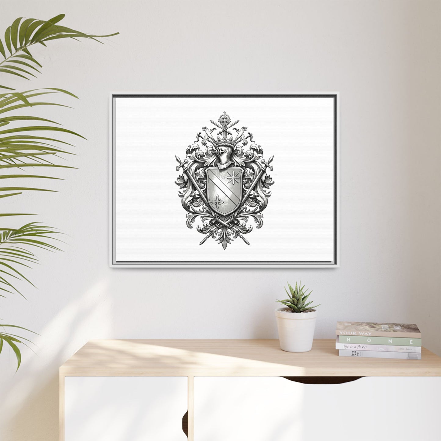 Guild #52 Elegance: Premium Multicolor Framed Matte Canvas