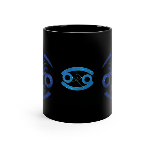 Zodiac Cancer Coffee Mug, Astrology Birthday Gift, 11oz Horoscope Mug, Celestial Crab Design, Unique Gift for Cancer Lovers