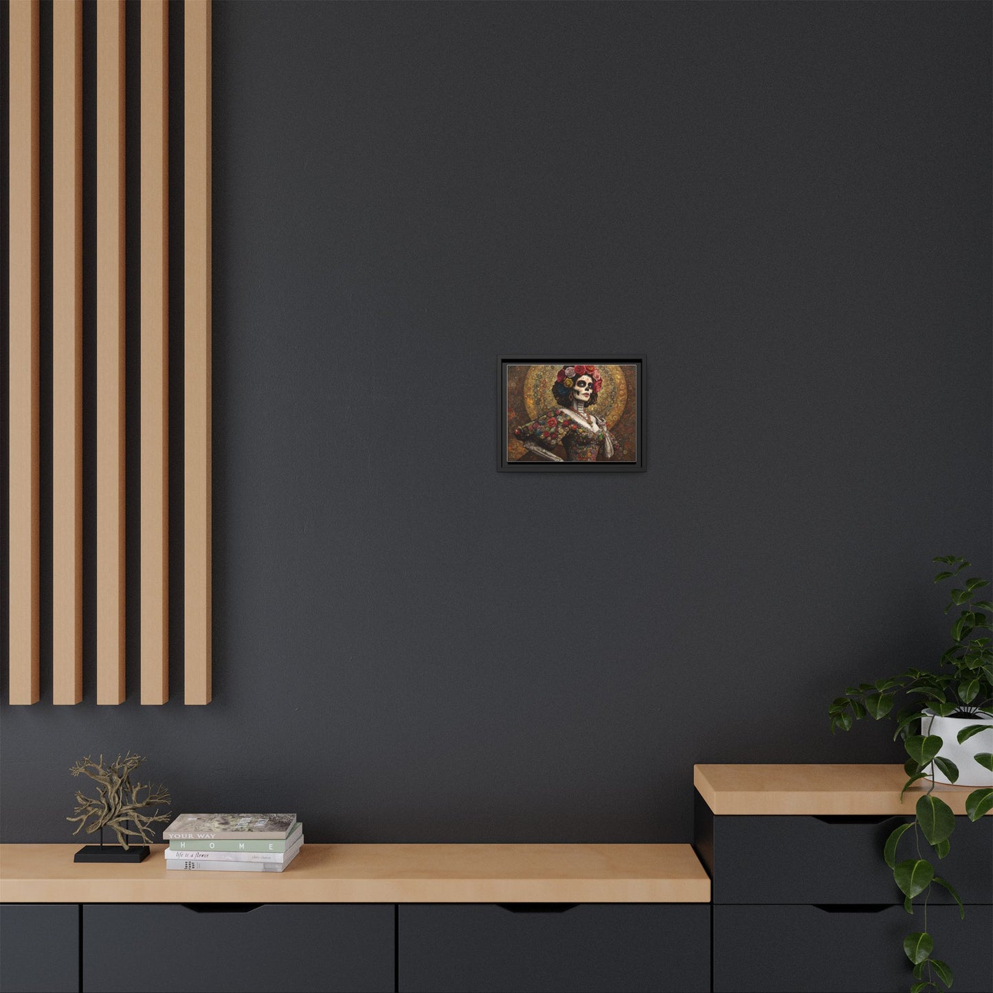 LaCatrina Elegance: Professional Multi-Color Framed Matte Canvas