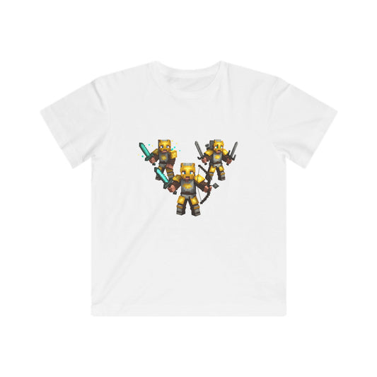 Pixel Power Play Kids Tee - Inspired by Mine Warriors