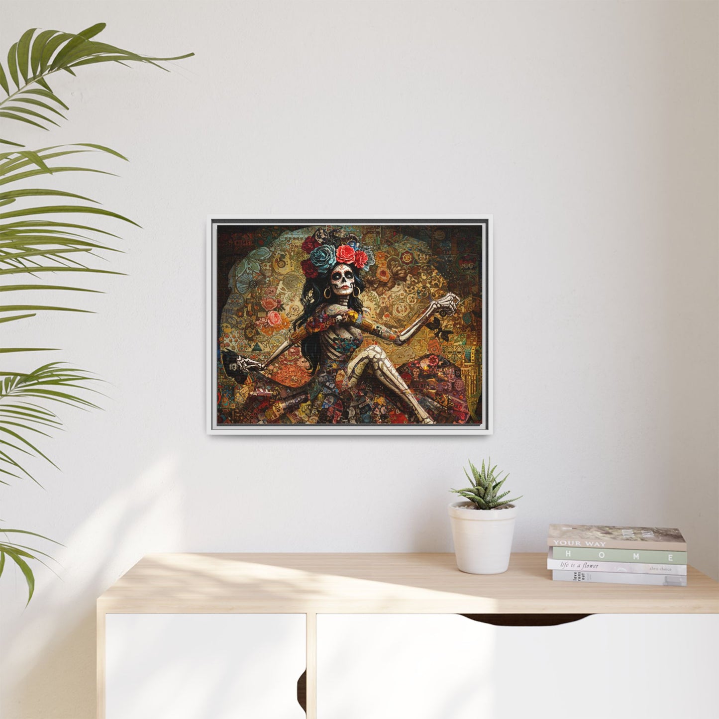 LaCatrina Elegance: Exquisite Multicolor Matte Canvas