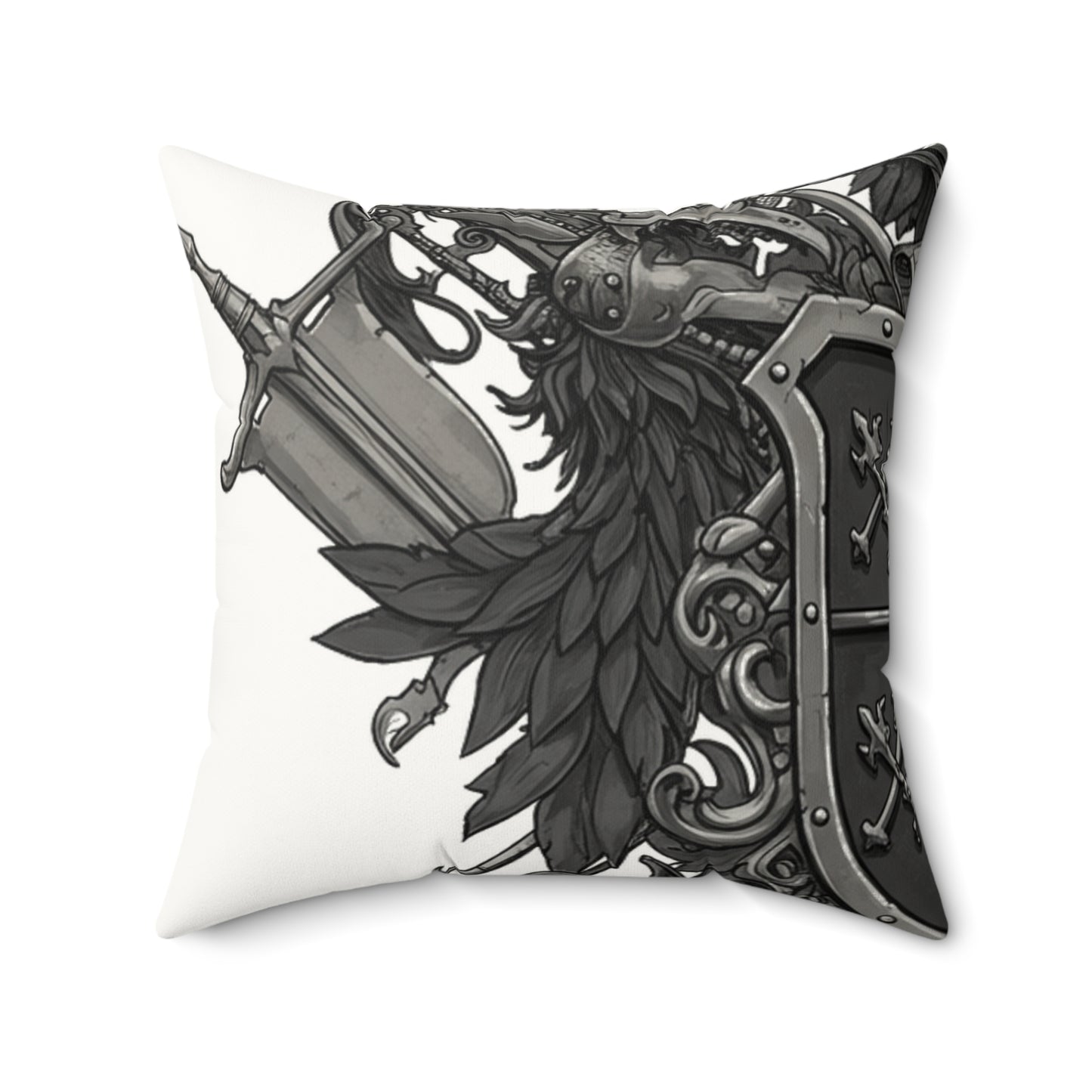 Urban Edge: Chic Faux Suede Square Pillow