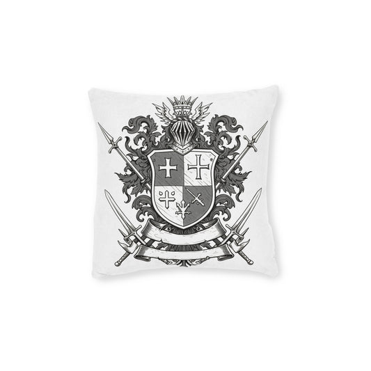 Edgy Guild Embrace: Dual-Sided Designer Square Pillow