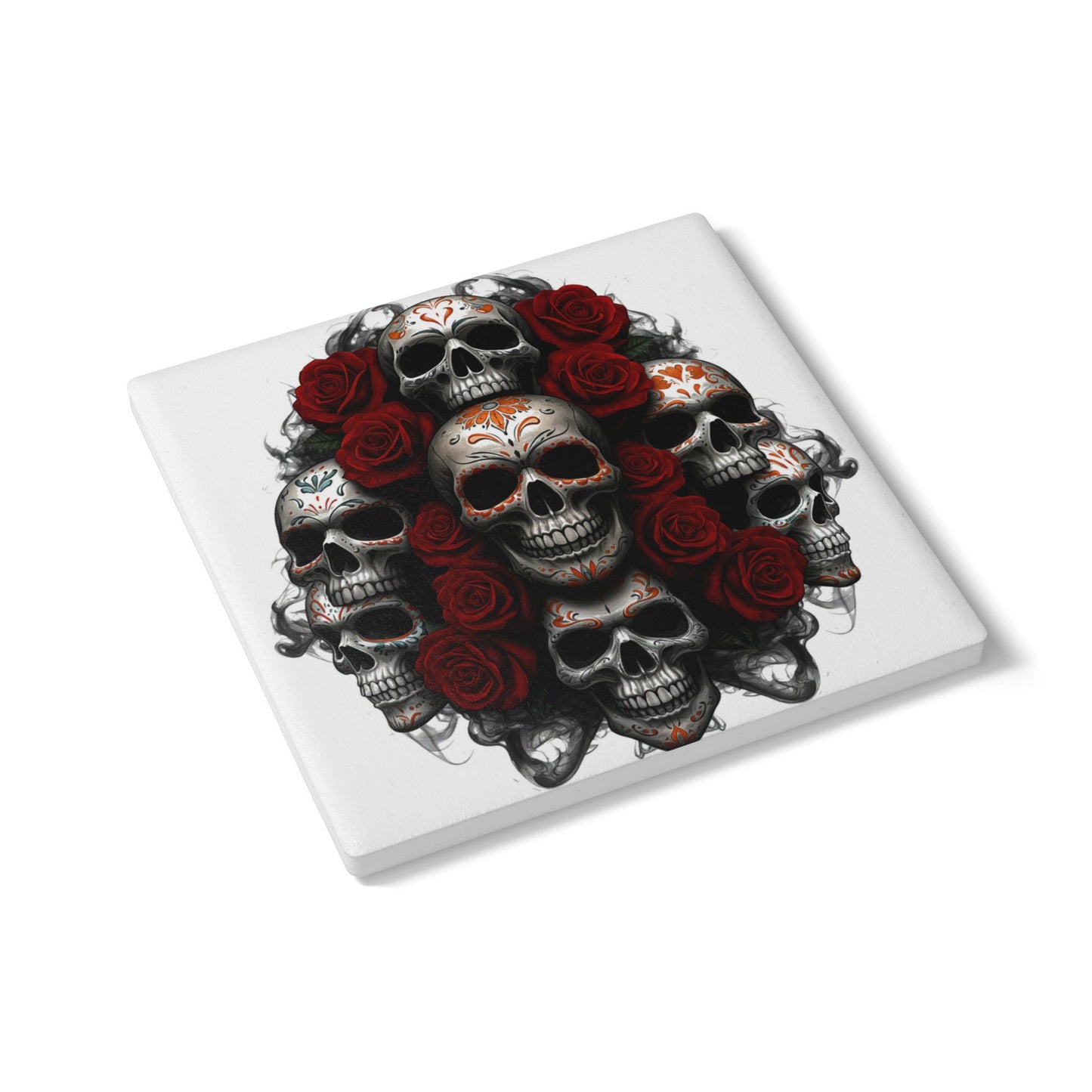 LaCatrina Edge: Ceramic Coaster #34 - Unleash Your Bold