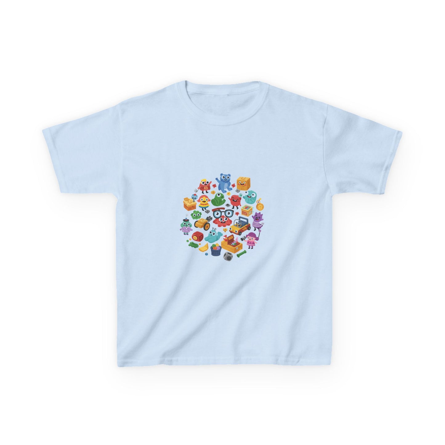 Level Up! Kids' Gamer-Inspired Cotton Tee - Design #28