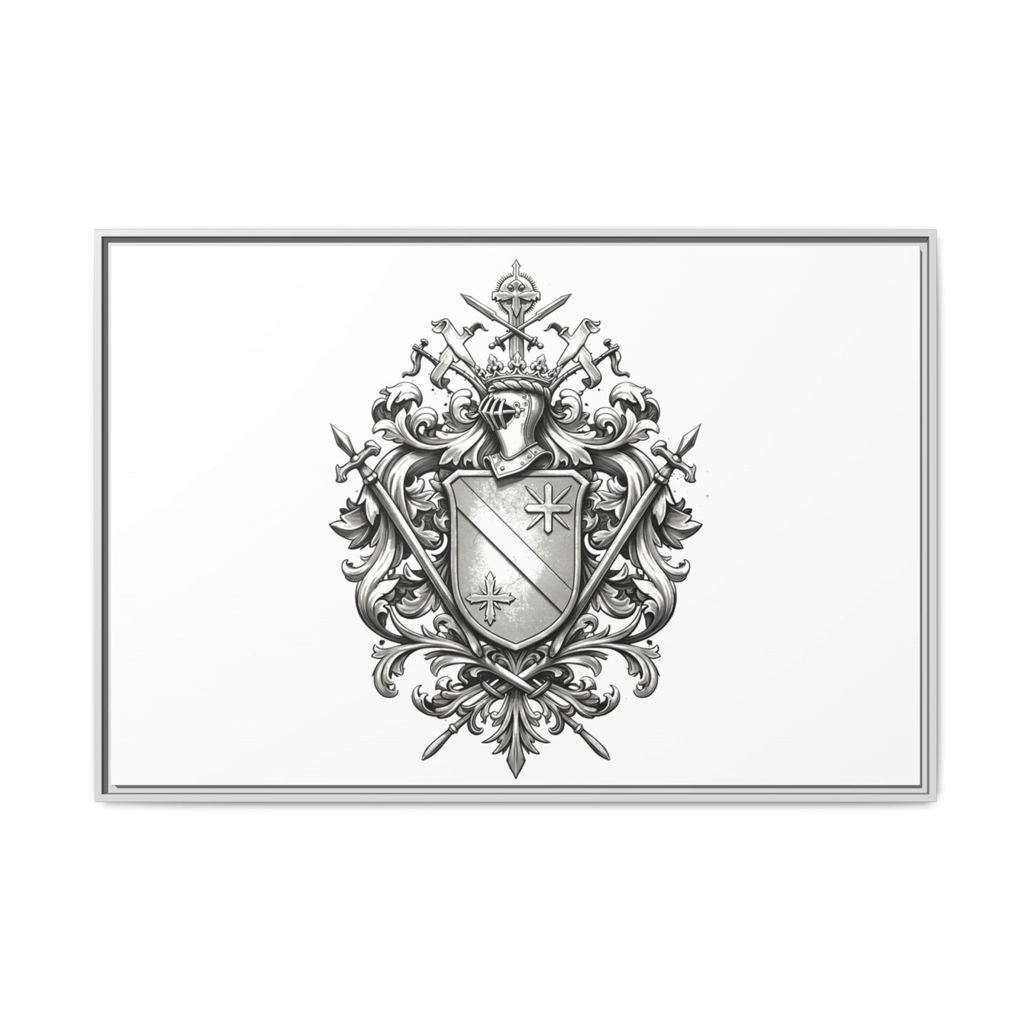 Guild #52 Elegance: Premium Multicolor Framed Matte Canvas