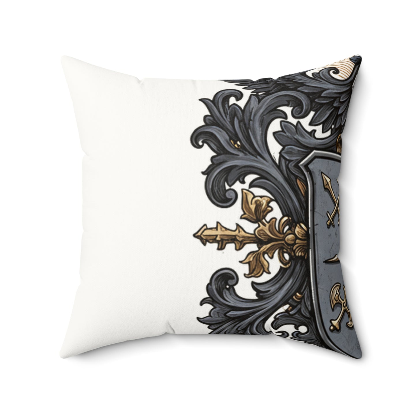Urban Edge: Faux Suede Guild-Inspired Pillow