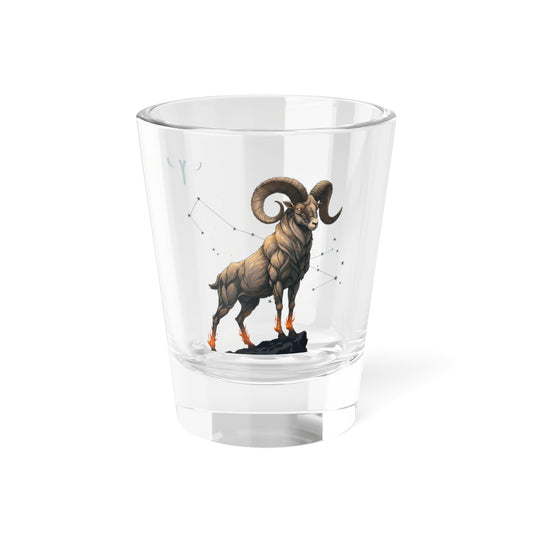 Aries Fire Zodiac Trendy Shot Glass - Ignite Your Night