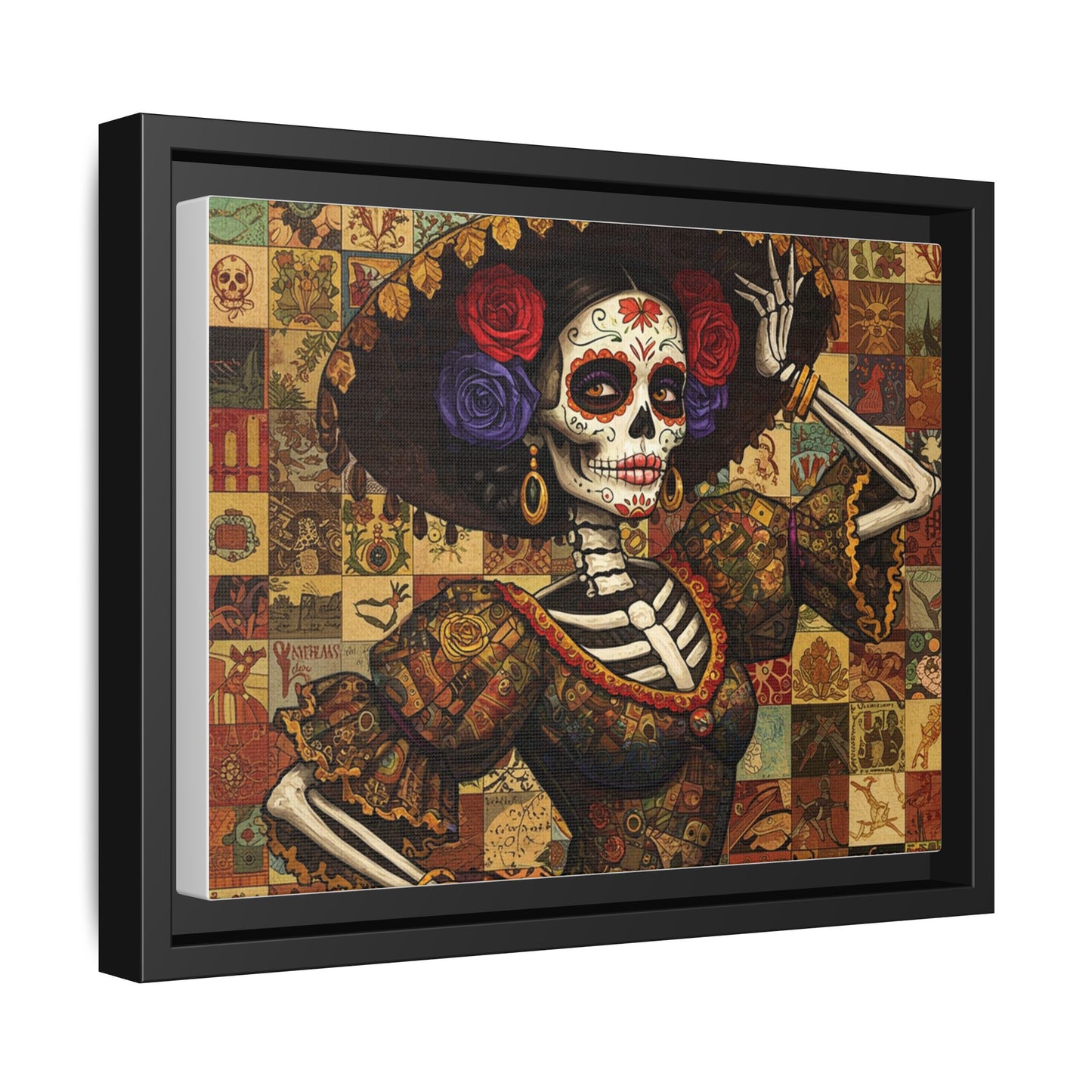 LaCatrina Elegance: Professional Multi-Color Framed Matte Canvas
