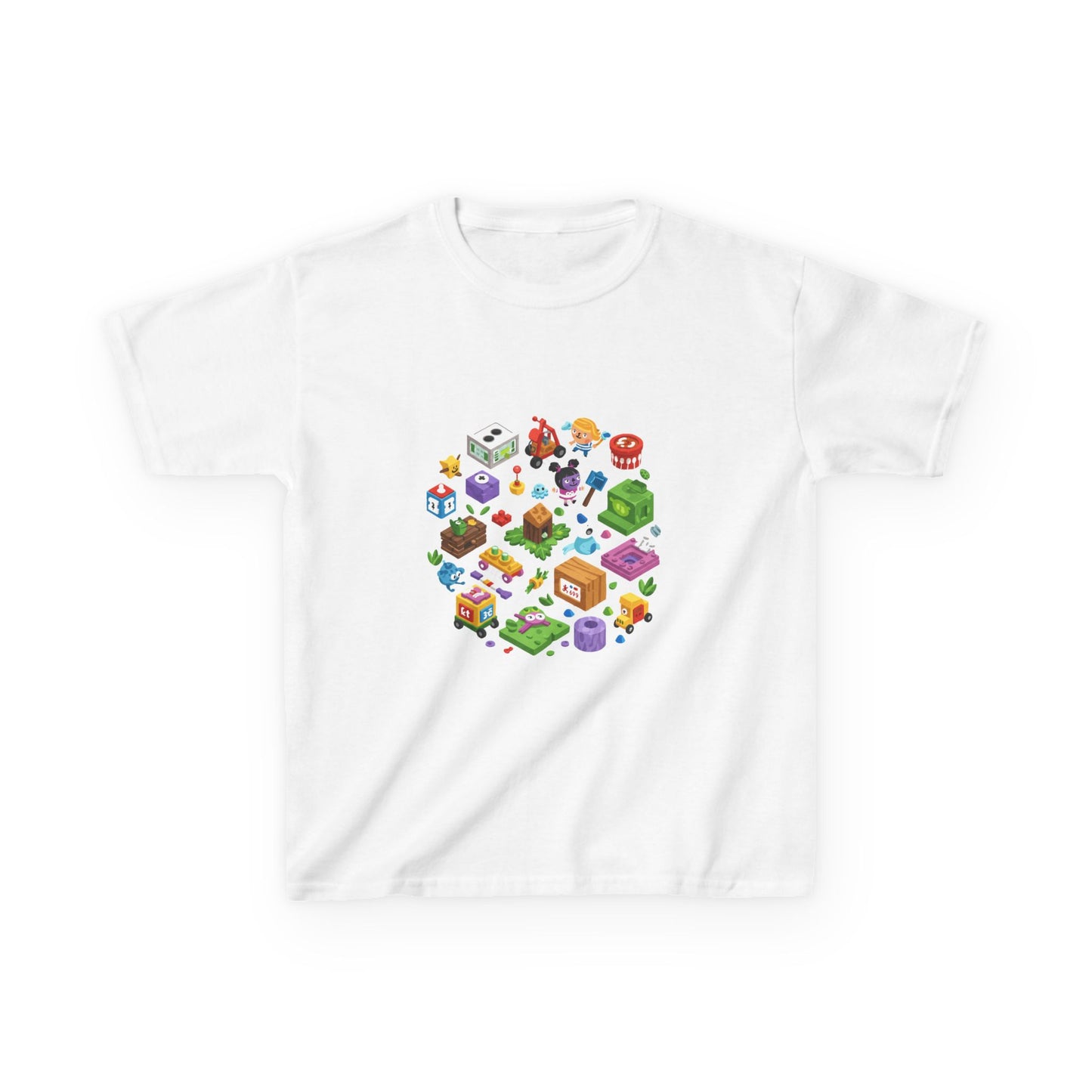 Level Up Your Style: Kids' Game-Inspired Cotton Tee