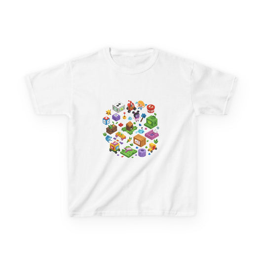 Level Up Your Style: Kids' Game-Inspired Cotton Tee