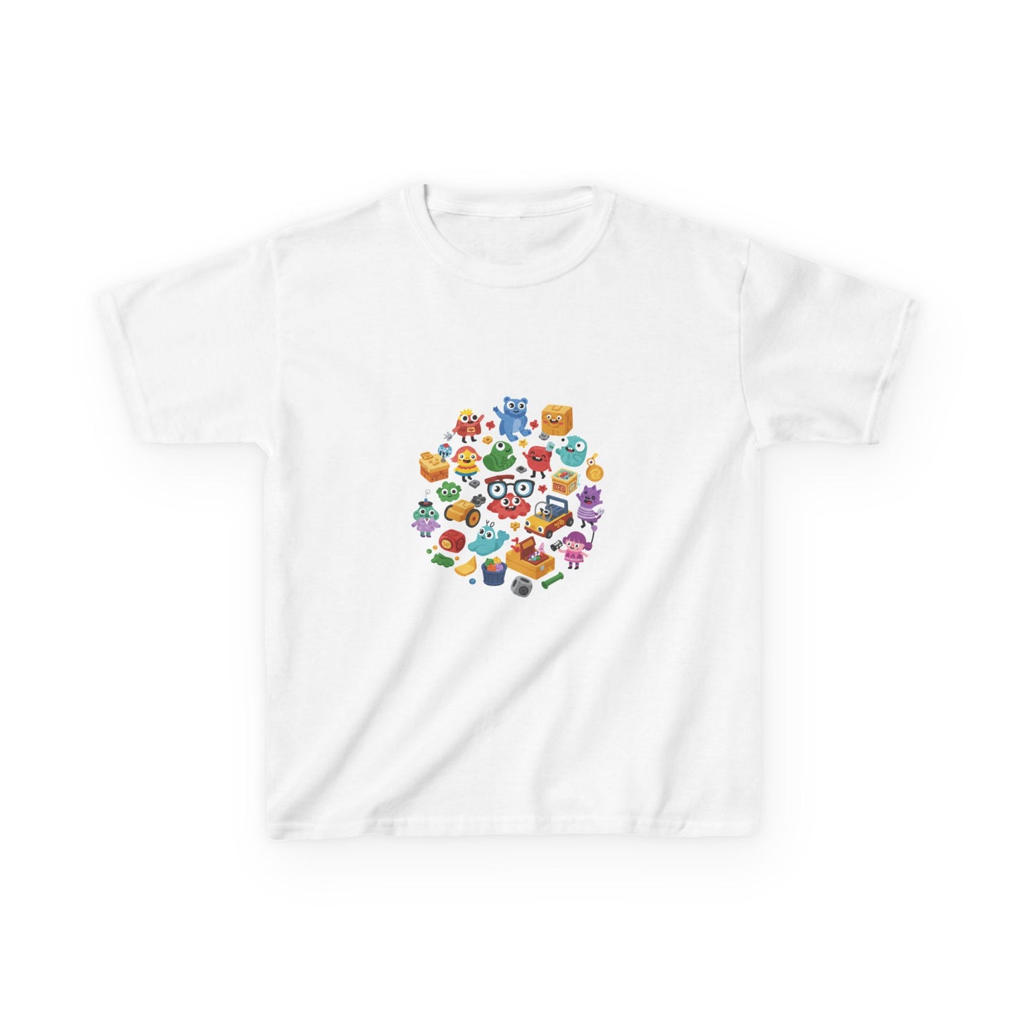 Level Up! Kids' Gamer-Inspired Cotton Tee - Design #28