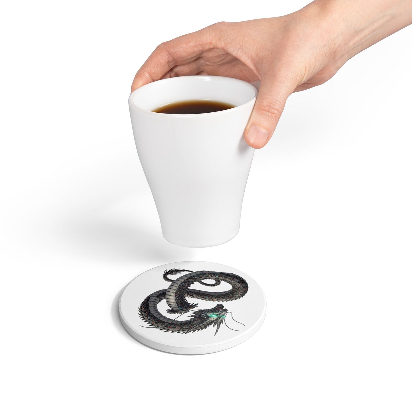 Cyber Dragon Nexus Coaster – Ignite Your Space!