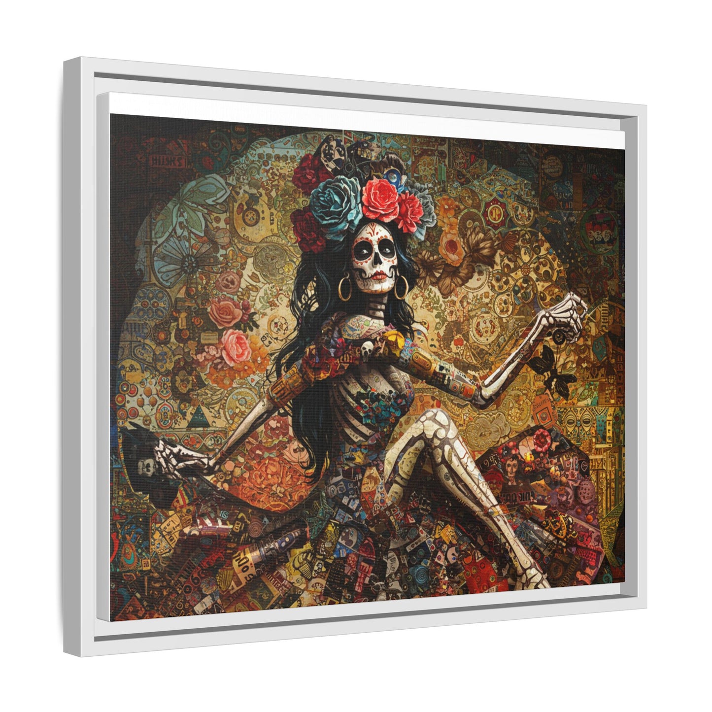 LaCatrina Elegance: Exquisite Multicolor Matte Canvas