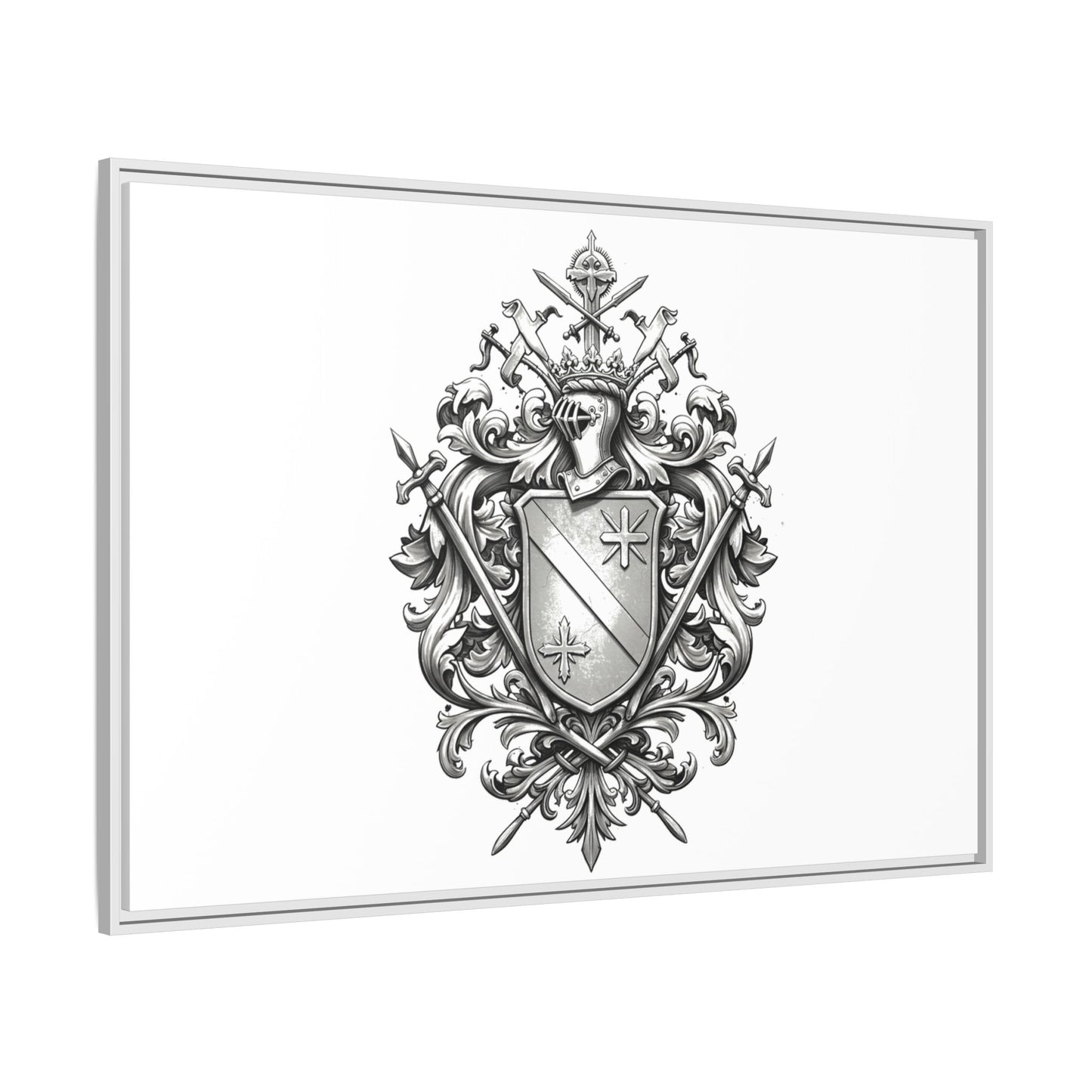 Guild #52 Elegance: Premium Multicolor Framed Matte Canvas