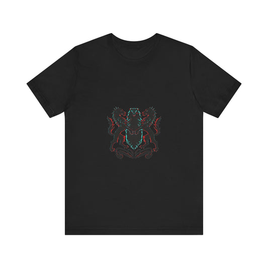 Glitch Heraldry Unisex Tee - Trendy NOTGPT Collection