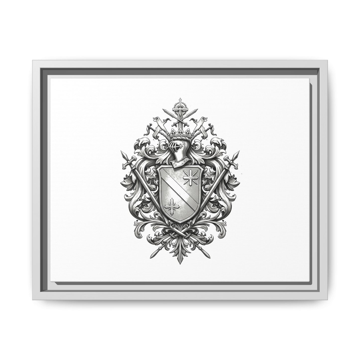 Guild #52 Elegance: Premium Multicolor Framed Matte Canvas