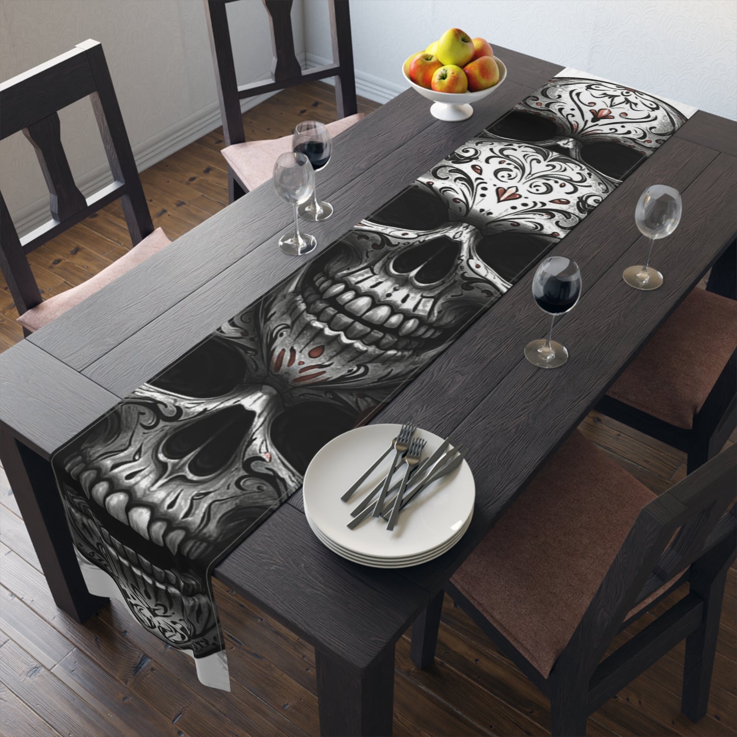 LaCatrina Edge: Bold & Mysterious Table Runner