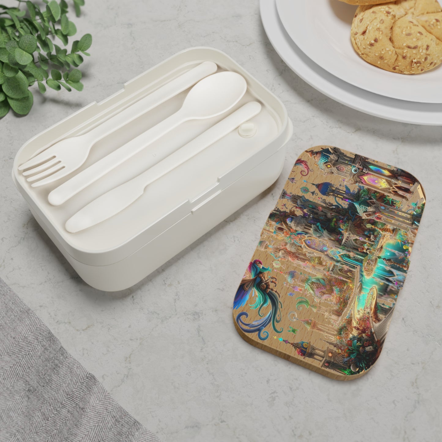 Sleek & Chic Minimalist Bento Box #8 - Perfect for On-the-Go!