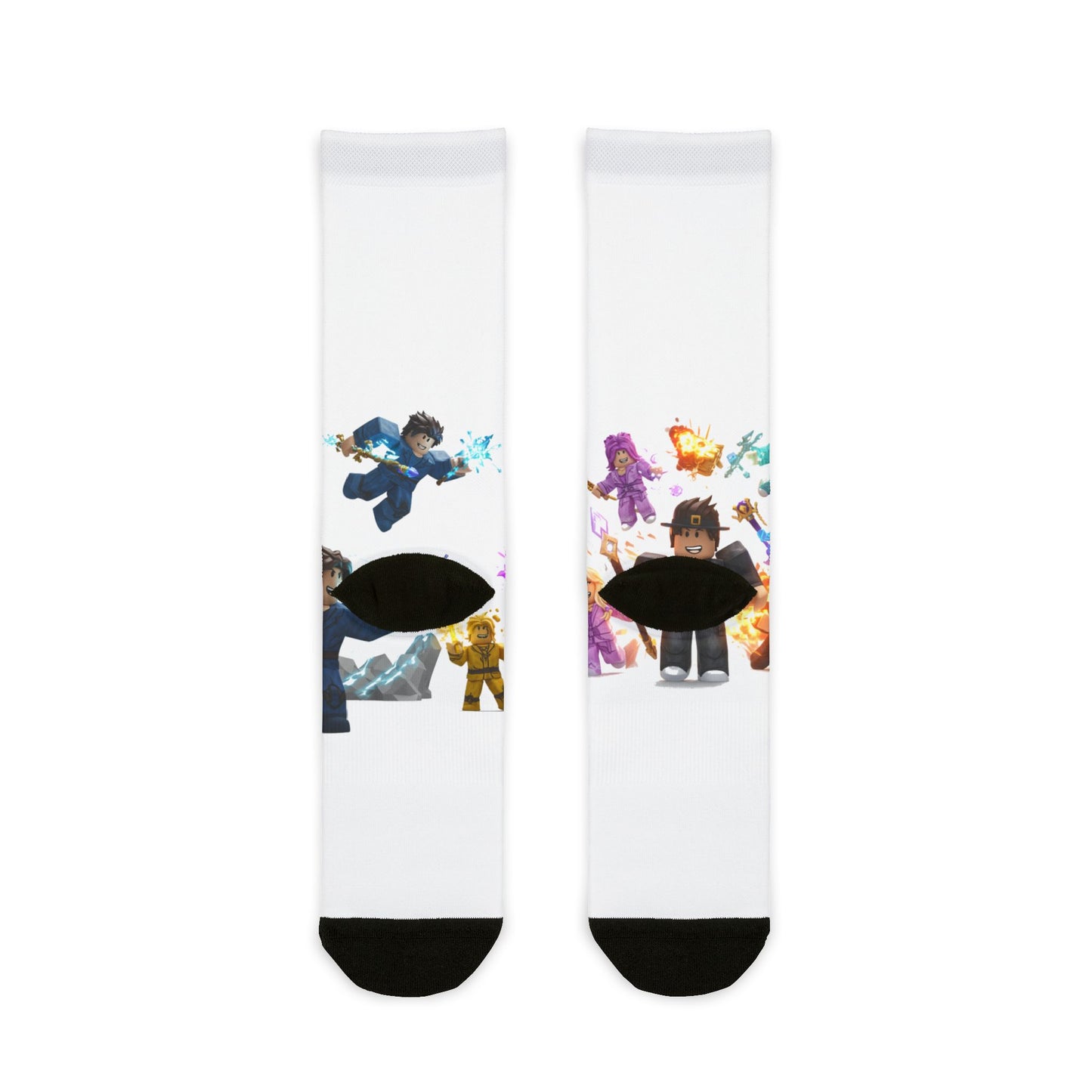 Voxel Invasion Edgy Crew Socks