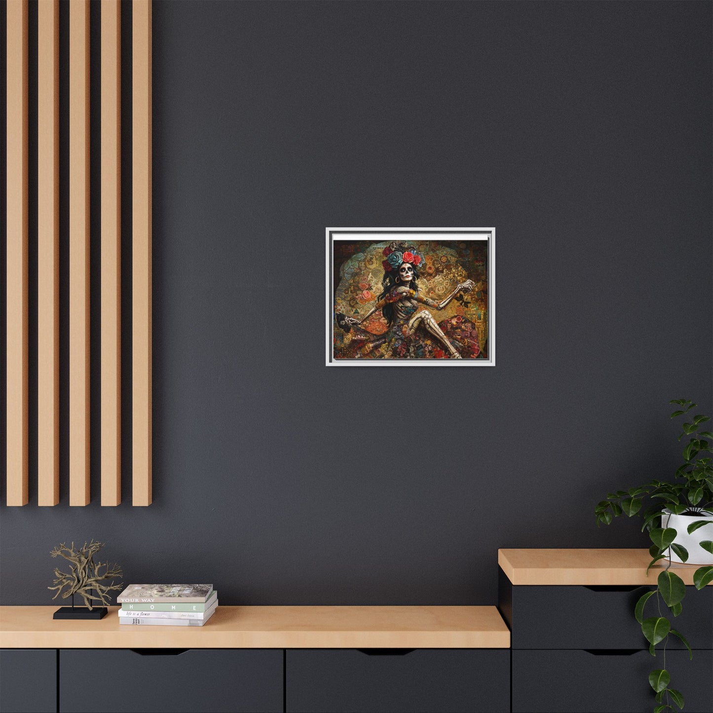 LaCatrina Elegance: Exquisite Multicolor Matte Canvas