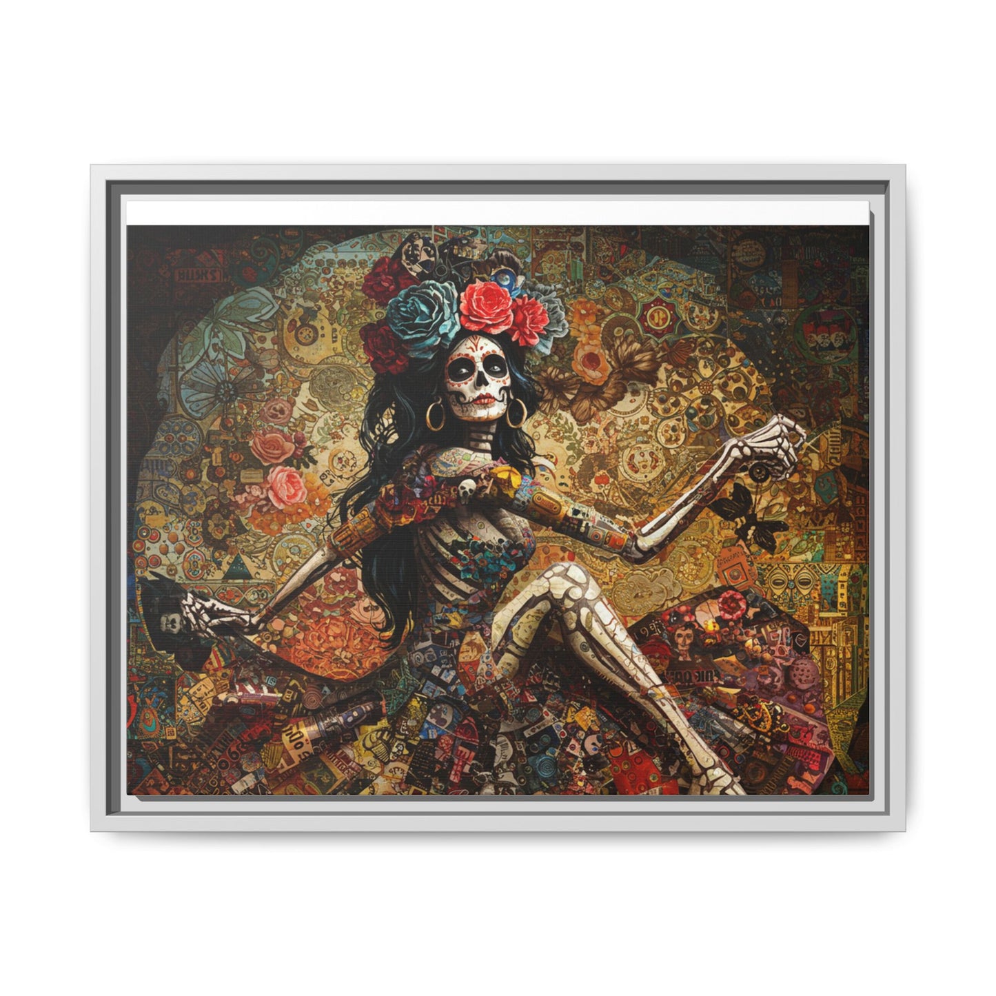 LaCatrina Elegance: Exquisite Multicolor Matte Canvas