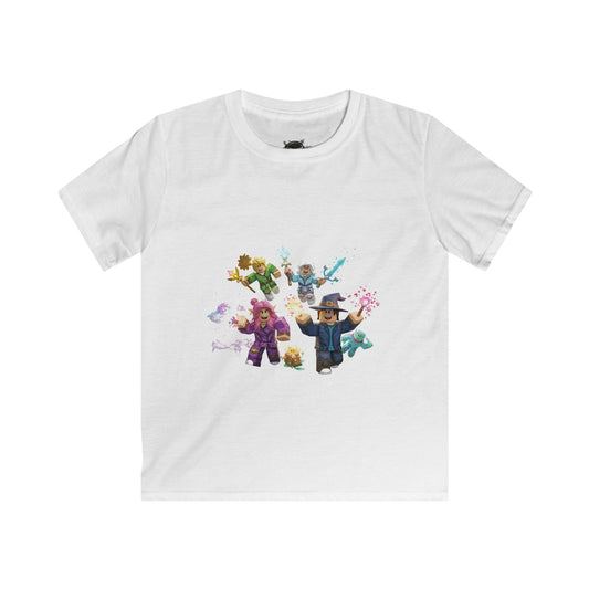 Back to School Voxel Adventure - Kids' Softstyle Tee