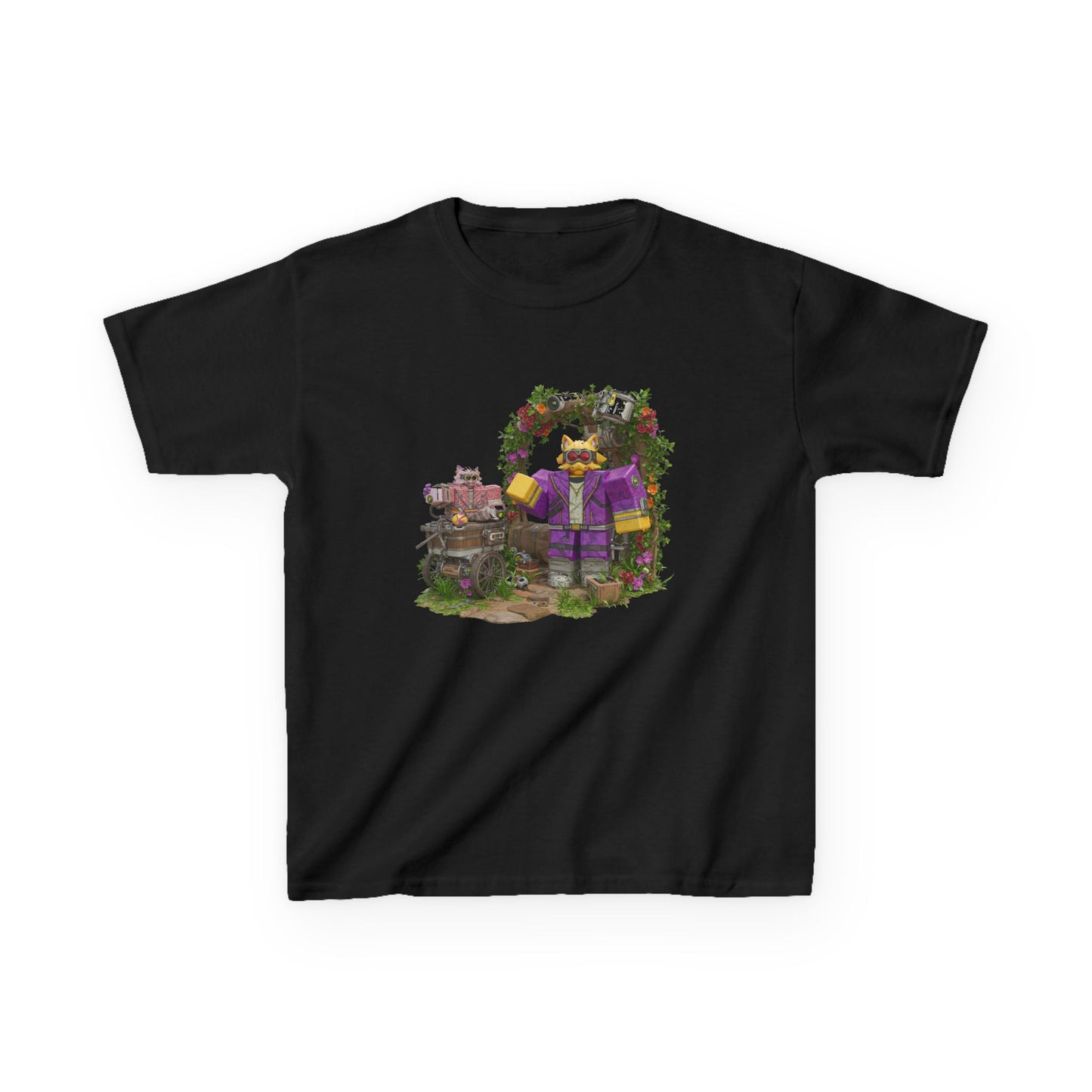 Pixel Pals Adventure - Kids' Trendy Voxel Tee