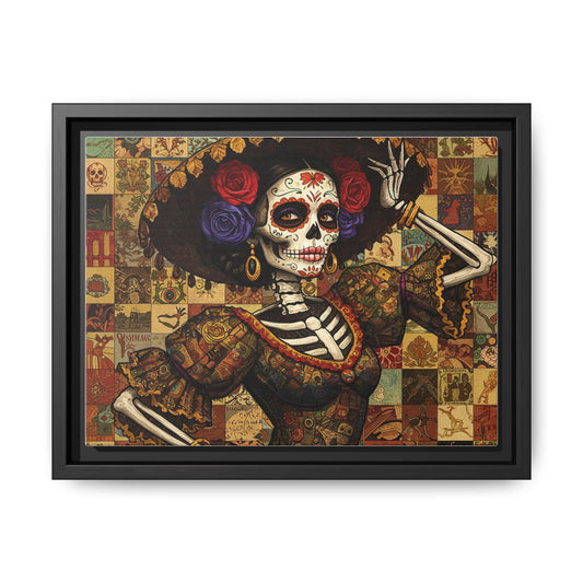 LaCatrina Elegance: Professional Multi-Color Framed Matte Canvas
