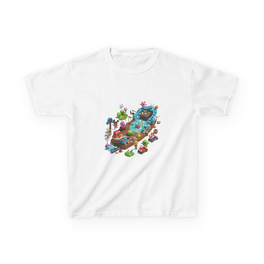 Level Up! Kids' Gamer-Inspired Heavy Cotton Tee