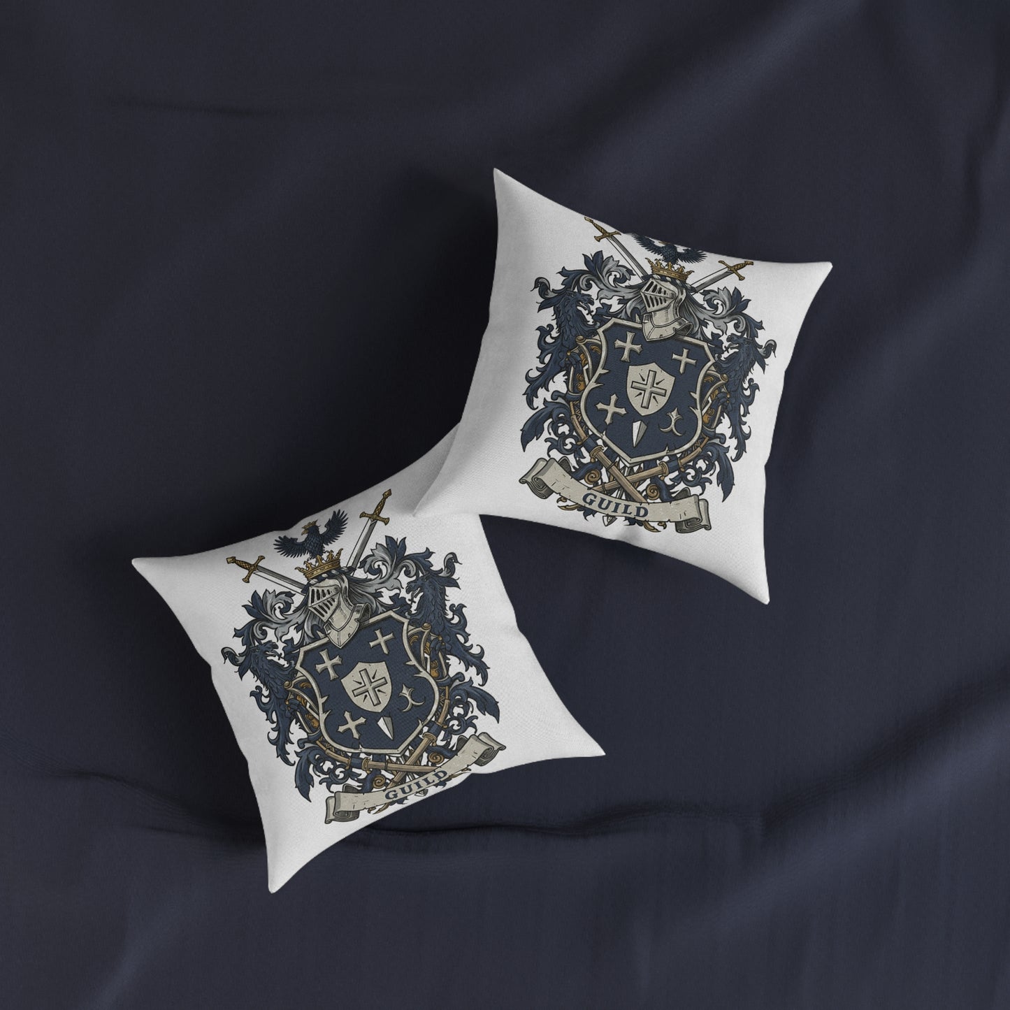 Guild Edge: Dual-Sided Design Square Pillow #11