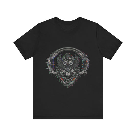 Glitch Heraldry Unisex Tee – Trendy Fusion Style