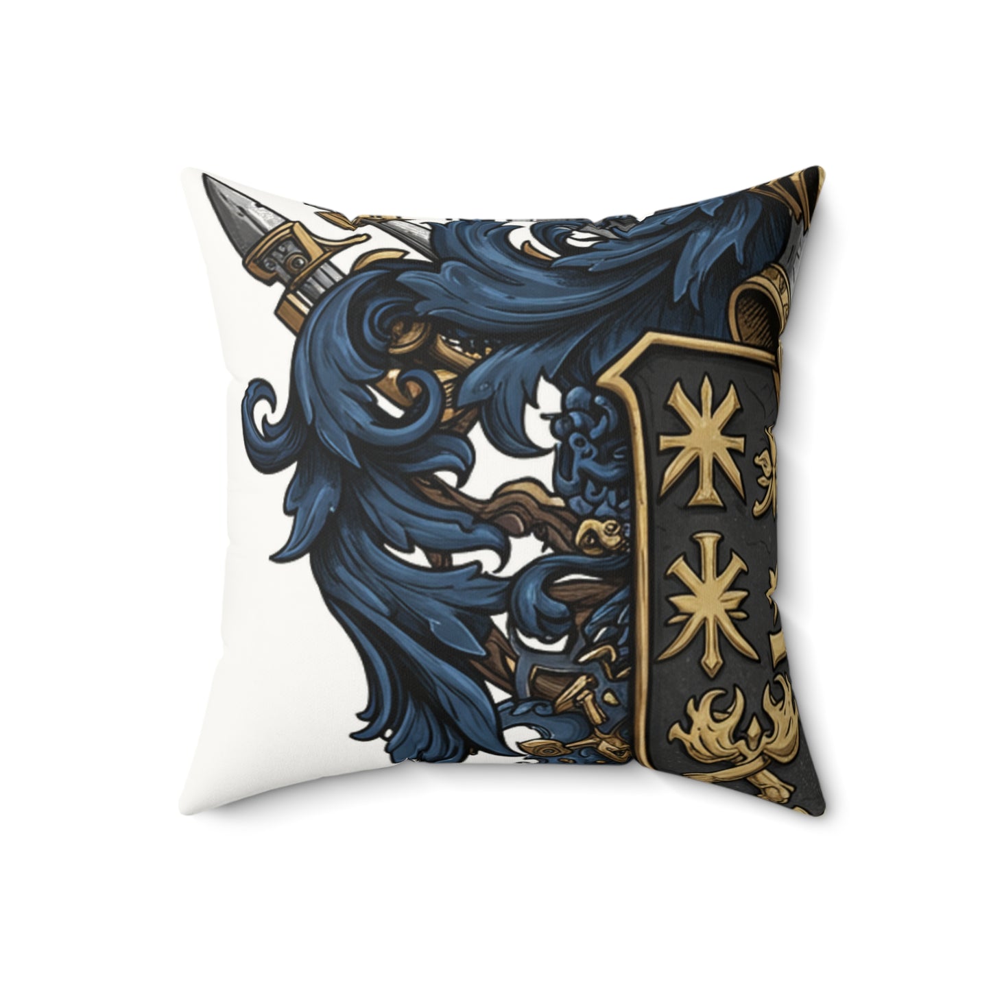 Urban Edge Guild-Inspired Faux Suede Pillow