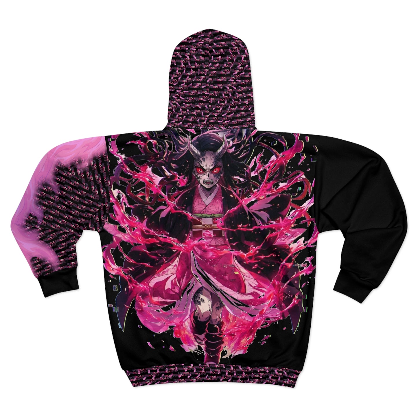 N3RDL1F3 - Pink Swag - Zip Up Hoodie - All-over Print
