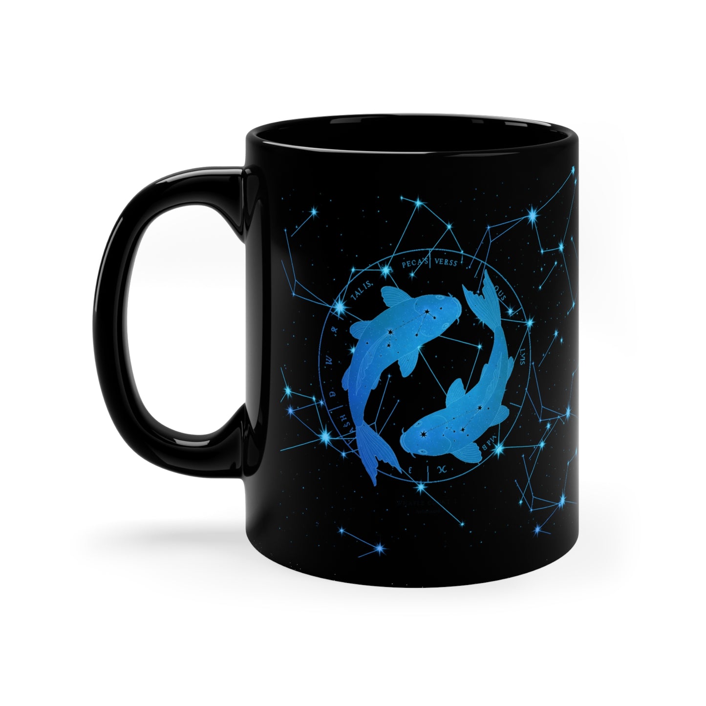 Starry Night Edition - Pisces Constellation Coffee Mug, Zodiac Mug, Astrology Gift, Horoscope Coffee Cup, Personalized Star Sign Mug, Celestial Drinkware