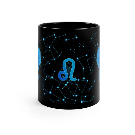 Starry Night Edition - Leo Zodiac Coffee Mug - Astrology Gift, Horoscope Mug, Constellation Cup, Astrology Lover's Present, Unique Zodiac Accessory