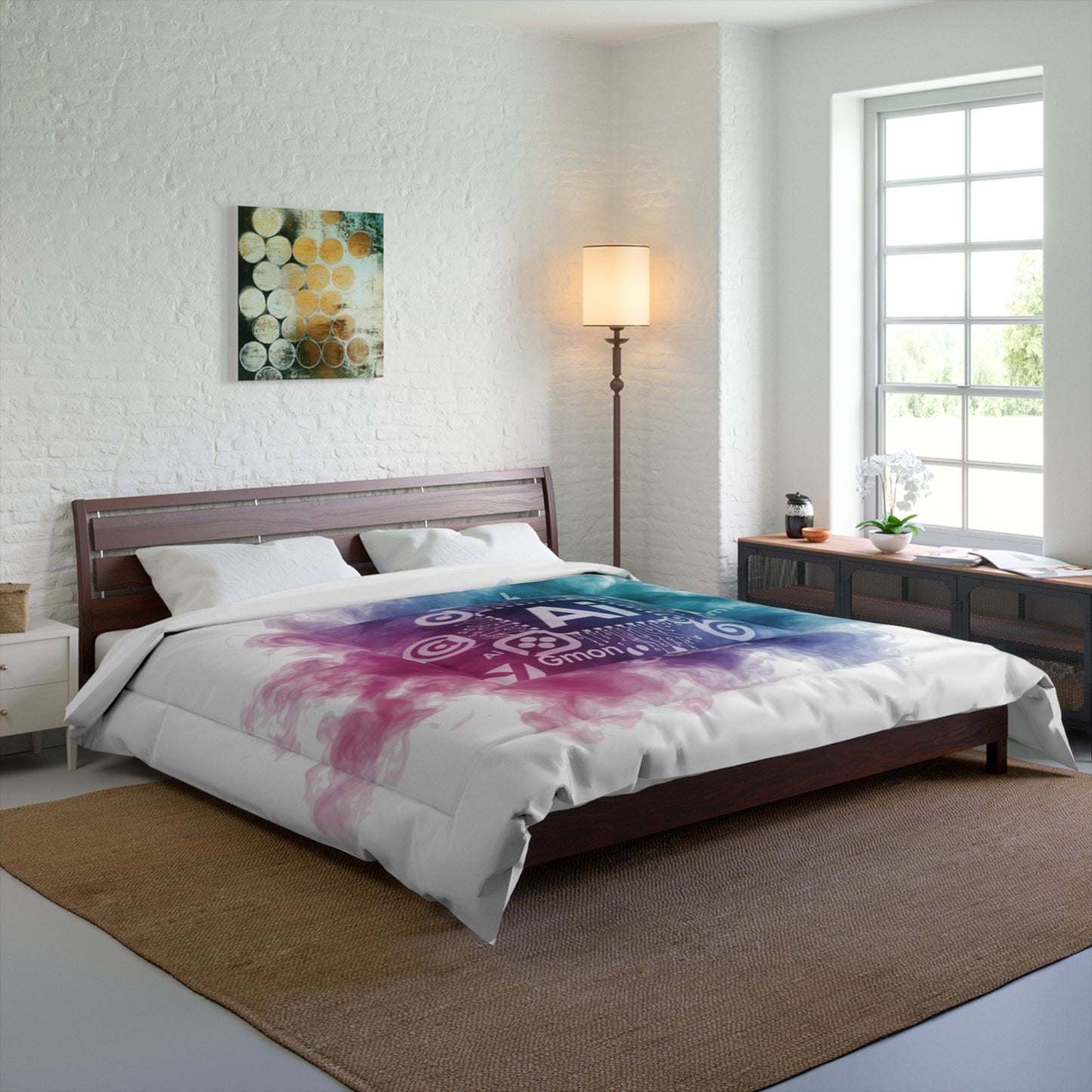 Misty Haze Comforter: Ultra Photo Smoke Style #3