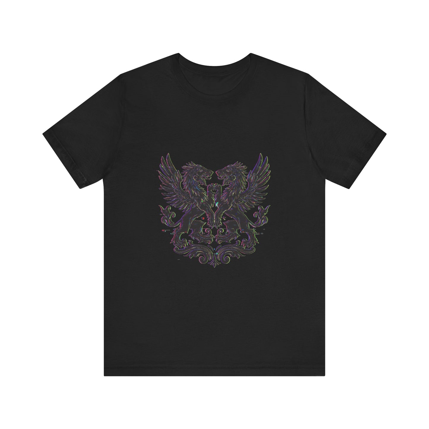 Trendsetter Glitch Heraldry Tee - Unisex & Stylish